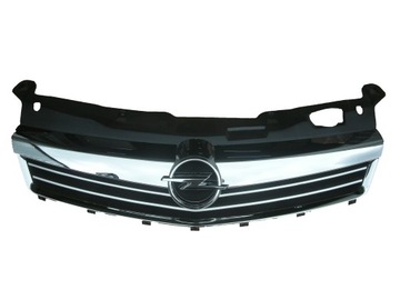Решітка радіатора opel astra h решітка хром 2007-2010 рестайлінг фото №1