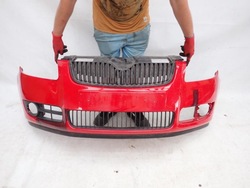 Skoda fabia ii 2 06-10 бампер перед переднє фото №1