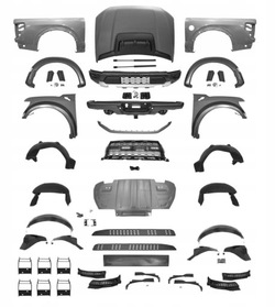 Ford f-150 f150 raptor 2021-капот бампер перед + зад накладки kpl кузов kit фото №1