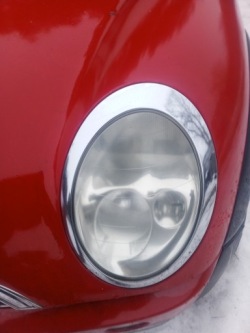 Рамка фара ліва хром окуляр mini one cooper r56 r50 r52 r53 рестайлінг фото №1
