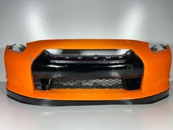 Nissan gtr gt-r r35 08-13 решётка пол бампер перед переднее bdb фото №1