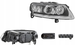 Фара лампа pr audi a6 c6 04-08 ксенон hella фото №1