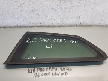 Скло кузовна лівий зад kia pro ceed i фото №1