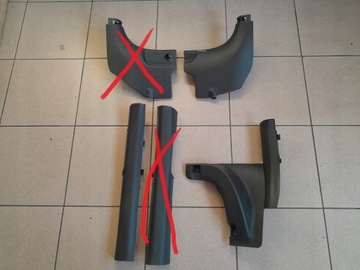 Hyundai kona 19r ev захист заглушка планка порога пластик порогова ліва права фото №1