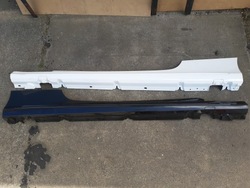 Mercedes c w205 купе amg ліва+ права накладка порога планка фото №1