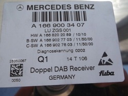 Mercedes ml w166 sl w231 slk w172 модуль радіо dab фото №1