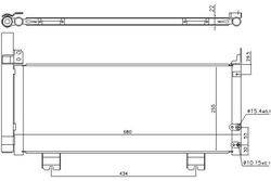 Nissens конденсатор кондиціонера lexus gs 2.5h/3.5h фото №1