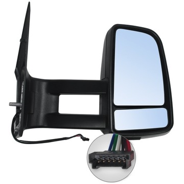 Дзеркало праві mercedes sprinter vw crafter 06- довгі важіль фото №1