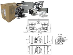 Nissens повітродувка 24v daf 65 65 cf 75 75 cf 85 85 c фото №1