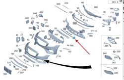 Прокладка капота mercedes e w213 w238 оригинальный номер a2136280900 фото №1