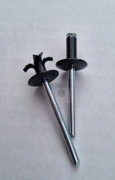 Заклепки розпірні bananowe чорні планки пороги 4.8x12 фото №1