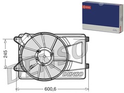 Wentulator радіатор denso 51825890 фото №1