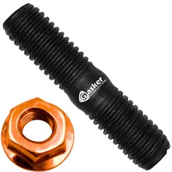 Гвинт шпилька колектора випускного m8x20 + гайка фото №1