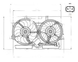 Вентилятор радиатор з рама 47938 nrf audi фото №1