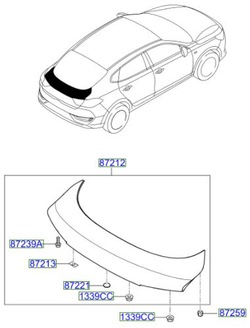 Hyundai i30 fastback n 2017- спойлер фото №1