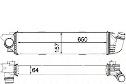 Behr-hella інтеркулер opel vivaro 1,6cdti renault фото №1