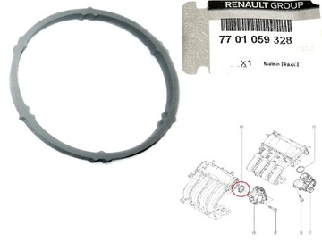 Прокладка ущільнювальне кільце дросельної заслінки clio iii 1.2 16v оригінал фото №1