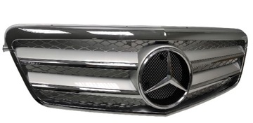 Mercedes w212 09- решітка радіатора решітка радіатор хром сатин фото №1