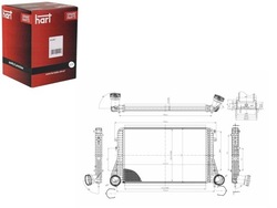 Интеркулер радиаторов воздуха passat 1.9tdi 05- hart фото №1