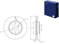 Диски тормозные 2szt. dacia logan ii 12- перед tomex brakes фото №1