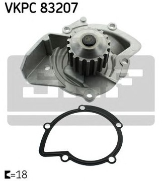 Насос водяна skf vkpc 83207 citro c4 фото №1