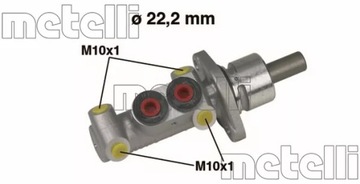 Насос гальмівна metelli 05-0302 фото №1