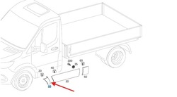 Планка крила лівий перед mercedes sprinter w907 w910 оригінальний номер a91069079019678 фото №1