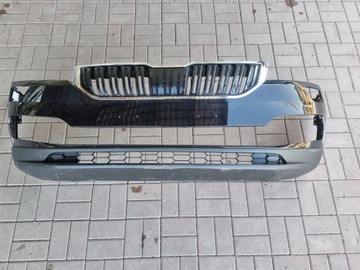 Skoda karoq 57a бампер решётка радиатора перед фото №1