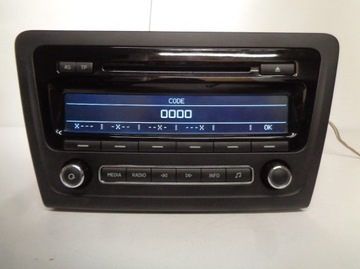Skoda fabia roomster радіо swing cd mp3 5j0035161e фото №1