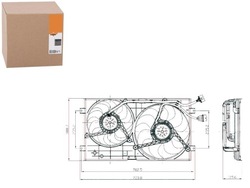 Nrf вентилятор радіатор vw new beetle 98- фото №1