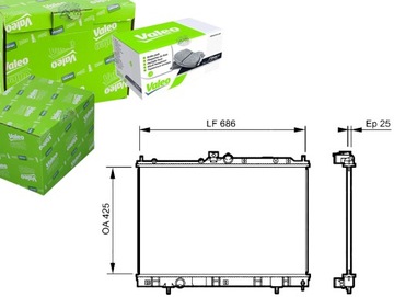 Valeo радіаторів двигуна mn156535 mt2184 pl032013 6 фото №1