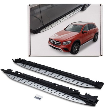 Mercedes glc x253 c253 2015-2022 градуси бічні пороги автомобільні фото №1