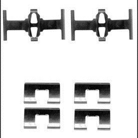 Набір монтажний гальмівні колодки гальмівних honda accord фото №1