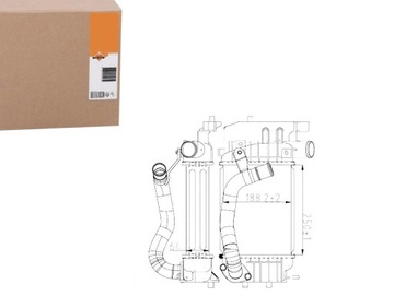 Nrf интеркулер toyota yaris 1,4d4 06- фото №1