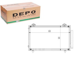 Dep051-016-0012 конденсатор кондиціонера toyota coro фото №1