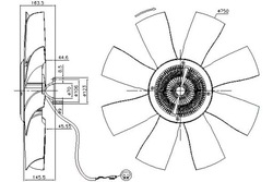 Nissens вентилятор радіатор фото №1