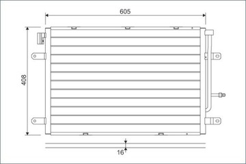Конденсатор кондиціонера vw a4 04- val818190 фото №1
