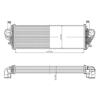 Інтеркулер jeep grand cherokee iv wk2 11- 3.0 фото №1