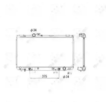 Радиаторов воды 53586 nrf lexus is i фото №1