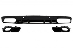 Mercedes c205 c63 диффузор чёрный купе / cabrio фото №1