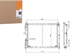 Радіаторів alfa 155 1,7-2,0t.s. 94- nrf фото №1