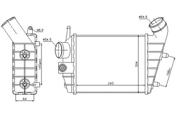 Nissens інтеркулер alfa romeo 156 1.9d/2.4d 09.97 фото №1