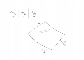 Стекло передняя mercedes s класс w222 фото №1