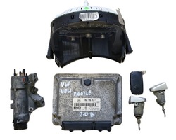 Vw new beetle комп'ютер блок керування двигуна набір старт 06a906018n 2,0 фото №1