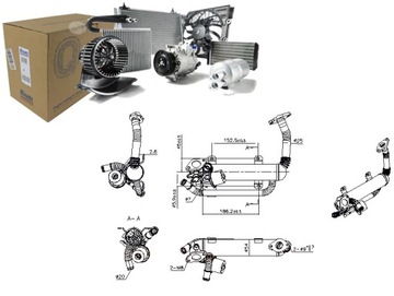 Радиаторов выхлопных газов audi a3 seat altea altea xl cordoba ibiza iii ibiza фото №1