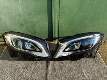 Mercedes gla 156 w156 рестайлінг лампа ліва права перед передня фара led фото №1