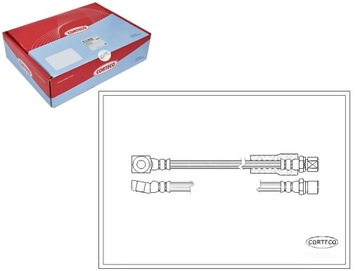 Шланг тормозной [corteco] фото №1