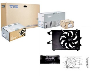 Tyc вентилятор радиатор mondeo 1.8-2.0 16v -03 фото №1