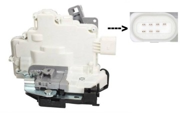 Замок дверь зад правый seat altea xl 5p 2006- фото №1