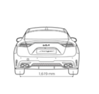 Багажник крило pas зад kia stinger gt gts line фото №1